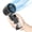 Black, variant on Handheld Turbo Fan with Ice Cooler, Transparent Design, Dual Airflow, 5000mAh Rechargeable Battery, 6-Speed