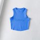 thumbnail image 2 of 2023 verano Y2K verde blanco moda mujer camiseta sin mangas Casual sin mangas flaco chaleco deportivo Sexy Club fuera del hombro mujer Crop Top, 2 of 5