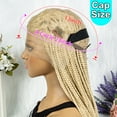 thumbnail image 6 of 613 Color Braided Wigs for Black Women Transparent HD Full Lace Knotless Box Braided Wigs Cornrow Braids Synthetic Lace Front Braided Wigs with Baby Hair Handmade Faux Locs Wig Braided Wigs 36 inches, 6 of 11