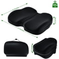 thumbnail image 4 of Cojín de asiento de viaje plegable de espuma viscoelástica negro A-Pce, 4 of 9