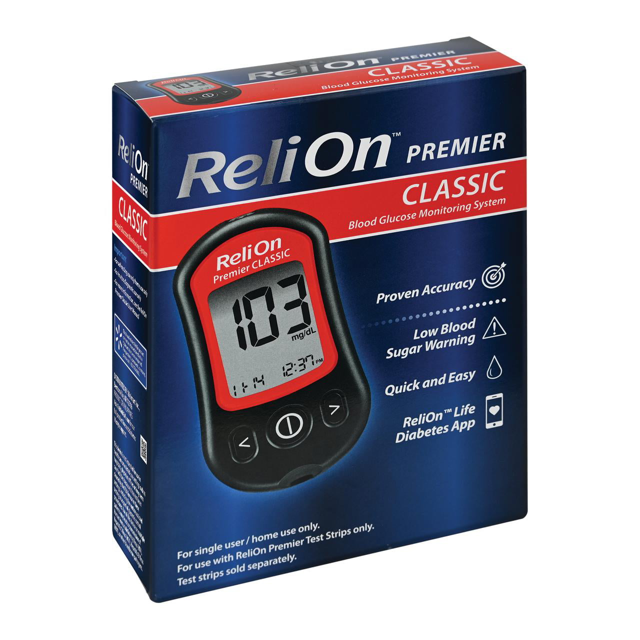 ReliOn Premier CLASSIC Blood Glucose Monitoring System - Walmart.com.