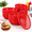 Red, variant on 50 Pack Black Plastic Food Baskets 9" X 5.7" Oval Fry Fast Basket Serving For Hot Dogs Burgers Sandwiches Fries Barbecues Picnics