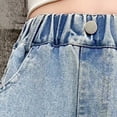 thumbnail image 5 of HAJWOH Baggy Jeans for Girls Wide Leg Cute Bow Star Jeans Kids Elastic Wasited Denim Pants 5-14Y, 5 of 6