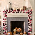 thumbnail image 6 of SHENGXINY 1PCS Fall Decorations Artificial Maple Leaf Garland with Pumpkin Hanging Vines for Door FirePlace Decor Indoor Outdoor Decorations 68.9in Multicolor, 6 of 6