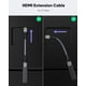 thumbnail image 2 of Cable extensor HDMI Highwings 8K 4K 2.1 48 Gbps macho a hembra 30 cm, 2 of 8