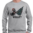 thumbnail image 2 of What Christmas Cat Sweatshirt Unisex 5X-Large Grey, 2 of 5