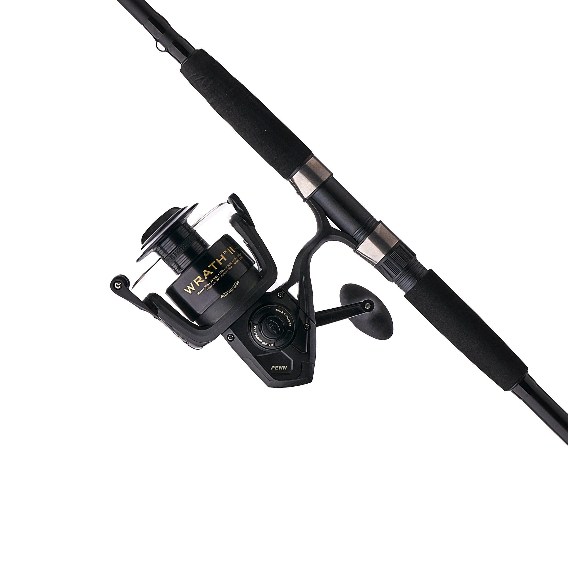 PENN Wrath II Spinning Fishing Combo, 10' Heavy Rod, 8000 Size Reel