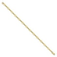 thumbnail image 2 of Primal Gold 14 Karat Yellow Gold Fancy Rectangle Link 7.5 Inch Bracelet, 2 of 4