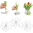thumbnail image 3 of Yesbay Metal Vase Flower Arranger Grid Floral Stem Holder Multi-holes Bouquet Plant Fixation Flower Frog Iron Floral Arrangement Tool, 3 of 7