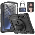thumbnail image 1 of XIHAMA Case for Galaxy Tab S9 / S9 FE 5G Case, Protective with Screen Protector/Hand Strap/S Pen Holder, Heavy Duty Shockproof for Samsung Galaxy S9 FE Tablet Case 10.9 inch / 11 inch, 1 of 9