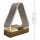 thumbnail image 1 of Triangular Bedside Table Lamp LED Decorative Bedside Lamp Warm White Lamp USB Charger Acrylic Lamp Bedroom Living Room Table, 1 of 4
