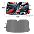thumbnail image 2 of Car Windshield Sun Shade Funny for Car Front Window Koi Fish (7) (1) Foldable Car Sunshade Windshield | Vehicle Car Sun Visor UV Rays &Heat Blocker Covers Auto Window Protector, 2 of 5