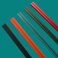 thumbnail image 2 of Set of 5 Colorful Matte Reusable Fiberglass Chopsticks  Non-Slip, Dishwasher Safe, Perfect for Chinese, Korean & Japanese Meals 9.5 inch Plain, 2 of 4