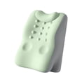 thumbnail image 4 of Cojín de apoyo lumbar para la espalda con protección para el cuello, cómodo cojín de cuña para cama, almohada cervical de espuma viscoelástica para Verde gris, 4 of 8