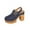 Navy, variant on Bovxnpu Womens Sandals Summer Casual Shoes, Women's Spring And Summer Closed-Toe High Heels Heel Slippers Beach Sandals Shoes for Women