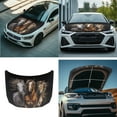thumbnail image 7 of Yuyamidu Horse Car Hood Cover Auto Side View Mirror Cover Easy to Install Hood Cover with Auto Rearview Covers Set of 3 Car Exterior Accessories Decoration, 7 of 7