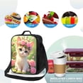 thumbnail image 2 of Insulated Lunch Bag, Reusable Portable Lunch Box With Shoulder Strap, Cat Lunch Bag, Funny Cute Bento Lunchbox Cooler Thermal Meal Tote Kit, 2 of 6
