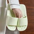 thumbnail image 2 of Agkizg Unisex Bathroom Slippers, Women Mens Shower Shoes, Unisex Couple Solid Color Slide Sandals Soft Sole Casual Indoor Home Slippers, 2 of 6