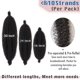 thumbnail image 4 of 24 pulgadas Pre-partido Spring Twist Cabello Afro Spring Twist 8 Paquetes Pre-Fluffed Spring Twist Cabello para Rastas Suaves Desgastadas Natural Negro Marley Twist Trenzado Cabello Extensión de Cabe, 4 of 5