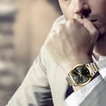 thumbnail image 4 of WIFKLSIIPG Men's Watch Business Wear Watch Casual Stainless Steel Night Light Men's Two Color Watch, 4 of 5
