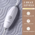thumbnail image 5 of Full/Queen Size Heated Mattress Pad,Bed Warmer Electric Mattress Cover with 5 Heat Settings,10H Auto Shut Off,Air Layer Electric Mattress Pad Cover,Washable, 5 of 5