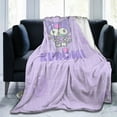 thumbnail image 5 of Kuromi And My Melody Fleece Blanket Super Soft Cozy Throw Blanket 50"X40", Lightweight Fuzzy Comfy Flannel Blanket Warm Plush Throw Blankets For Couch, Sofa, Bed, 5 of 7