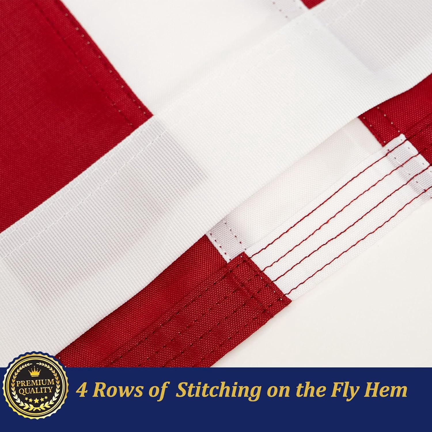 US TOPFLAGS U.S 3' x 5' American Flag Outdoor High Wind - All Weather American Flag Embroidered Stars Heavy Duty Banner, Nylon Sewn Stripes Indoor With Brass Grommets
