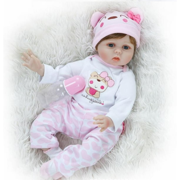 Reborn Baby Dolls Girl Realistic Soft Silicone Vinyl Dolls 22 Inches  Newborn Baby Dolls Real Baby Doll 