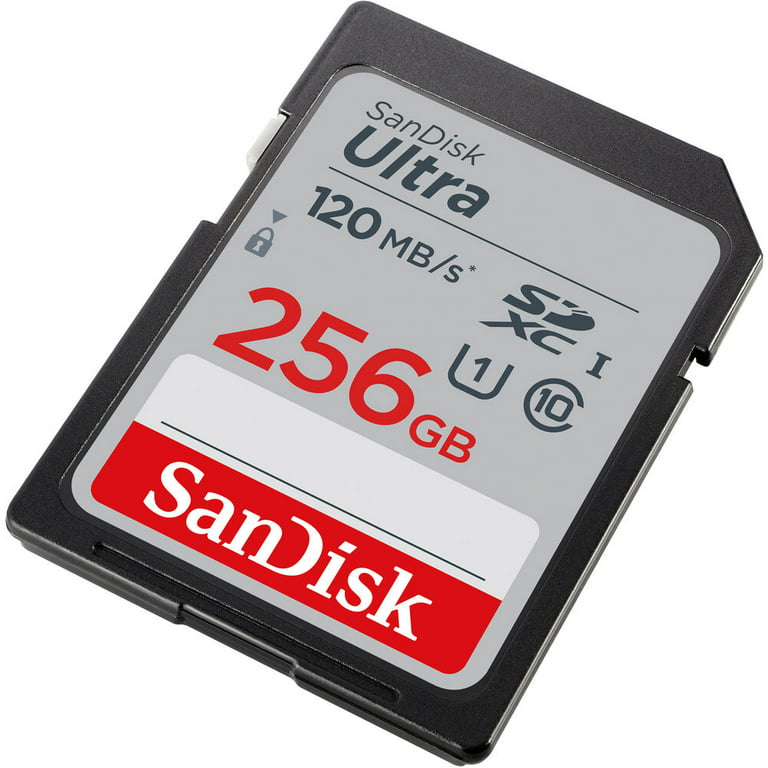 SanDisk Ultra microSDXC UHS-I memory card 256 GB+adapter (for Android  smartphones and tablets and MIL cameras, A1, C10, U1, 120 MB/s transfer) :  : Computers & Accessories
