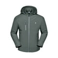 thumbnail image 2 of Little Donkey Andy Men's Softshell Jacket with Removable Hood, Fleece Lined and Water Repellent Gray Size 3XL, 2 of 7