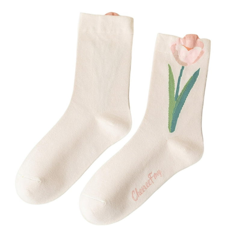 Spring Tulips Women's Bamboo Socks