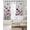 Purple Yellow, variant on Spring Flowers Blackout Curtains 45 Inches Long, Kitchen Black Out Window Treatments, Watercolor Butterfly Dragonfly Daisy Country Thermal Insulated Lined Drapes for Small Window with Grommet 42"x45"