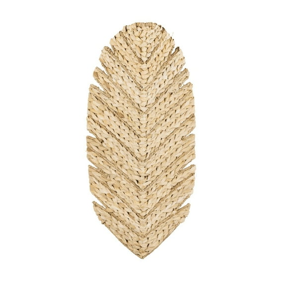 Varaluz Banana Leaf 3-Lt Sconce - French Gold/Natural Seagrass