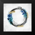 thumbnail image 2 of Harris, Natalie 15x15 Black Modern Framed Museum Art Print Titled - Circle Motion Blue I, 2 of 5