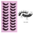 thumbnail image 3 of 10 Pairs False Eyelashes Multilayered Bushy Curling up Lashes for Wedding Stage Makeup, 3 of 4