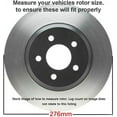 thumbnail image 3 of Detroit Axle - Front Brake Kit for Mitsubishi Eclipse Galant Lancer Outlander Chrysler Sebring Dodge Stratus V6 Drilled Slotted Brake Rotors Ceramic Brakes Pads Replacement 10.87" Front Rotors, 3 of 9