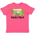 thumbnail image 3 of Inktastic Montana Lake and Trees in Bear Silhouette Youth T-Shirt, 3 of 5
