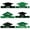 Green, variant on 6-Pack Paper Graduation Caps, 9.8x4.2 Inch Cardboard Cutouts for DIY Party Decor, Double-Sided Prints for Hanging or Centerpieces