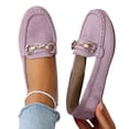 thumbnail image 4 of Willtoo Women Faux Suede Loafers Slip On Soft Comfort Round Toe Moccasin Shoes Spring Fall Casual Flats for Daily Wear, 4 of 6