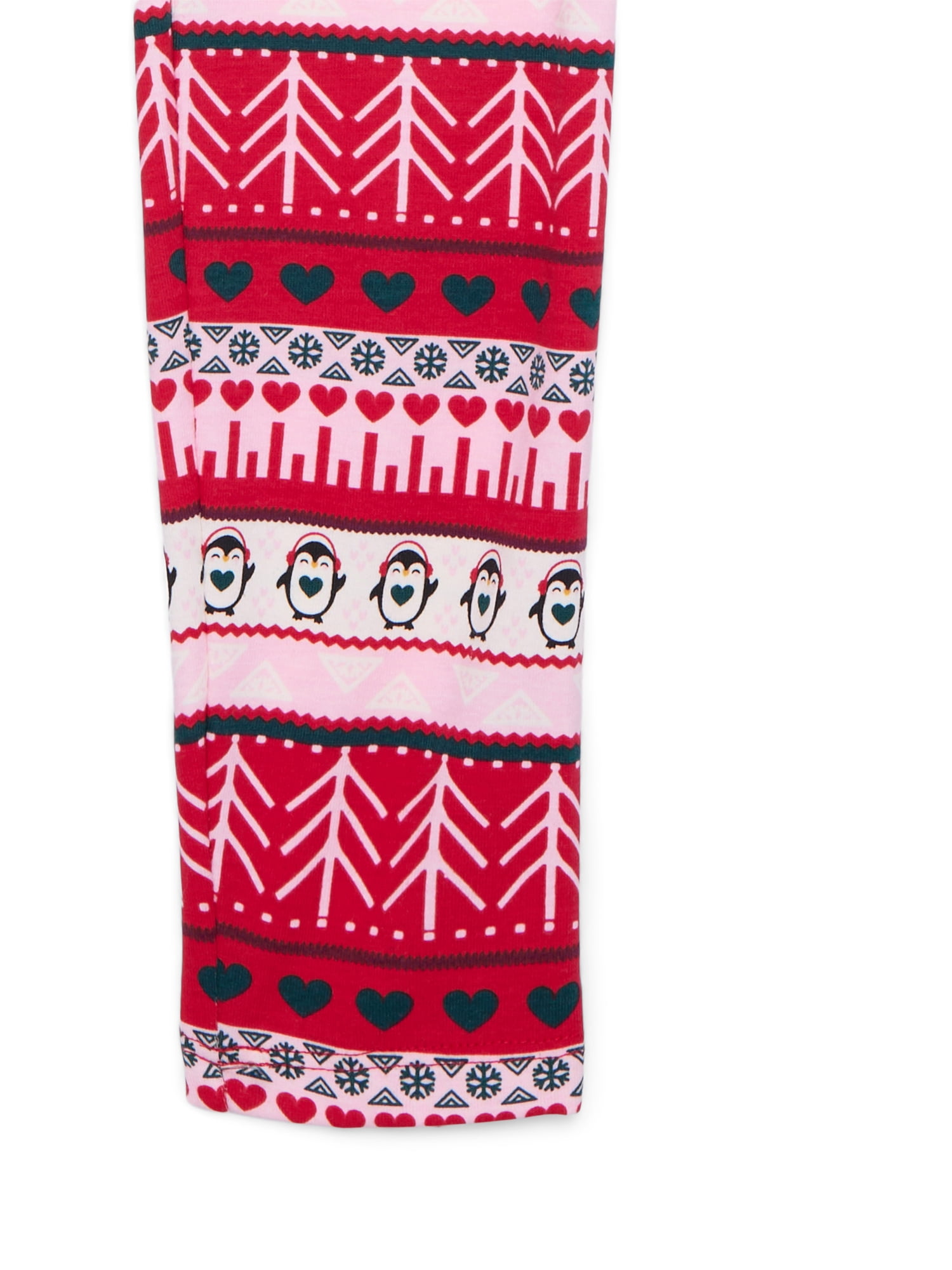 Holiday Time Girls Christmas Printed Leggings, Sizes 4-18