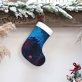 thumbnail image 5 of Cauagu Spooky Halloween Night Scene for Christmas Stockings,1-Pack Large Xmas Stocking Holiday and Farmhouse Stocking Fit for Christmas Holiday Party Decoration(17.7*11 Inch), 5 of 7