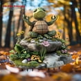 thumbnail image 7 of Taotanxi Yoga Turtle Garden Statue - Acrylic Outdoor Decorative Stake for Flower Beds & Pot Displays - Whimsical Lawn Art Floor Insert Decor, 7 of 7