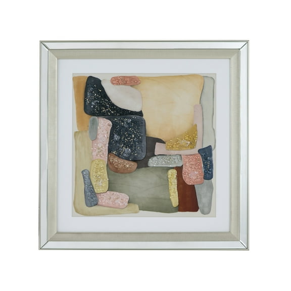 A&B Home  Mendoza Crystal Mirror Framed Wall Art