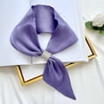 thumbnail image 2 of Lovzfmll Silk Scarf for Women, Bag Hair Decorative Fashion Accessory with Rhinestone Buckle, Ultra-Soft Glitter Elegant Decoration, 2 of 2