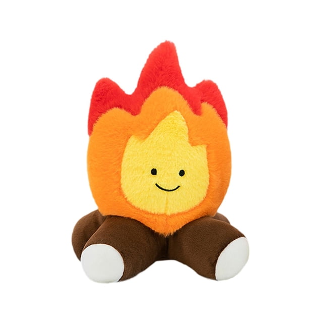 Juguete de peluche con forma de fogata, linda figura de peluche de dibujos animados, juguete suave para niños y adolescentes, regalo de cumpleaños