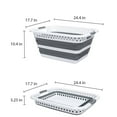 thumbnail image 2 of ITY International Collapsible Laundry Basket, Foldable Pop Up Plastic Laundry Hamper - 2  Pack, 2 of 5