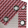 thumbnail image 5 of Ambesonne Pink Grommet Curtain, Modern Feminine Zigzag, 50" x 54", Burgundy Ruby Coral, 5 of 6