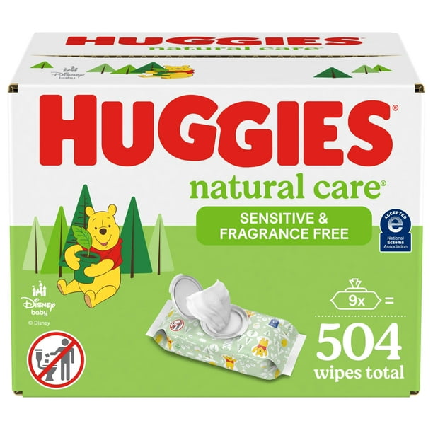 Toallitas para bebés HUGGIES Natural Care Sensitive 504
