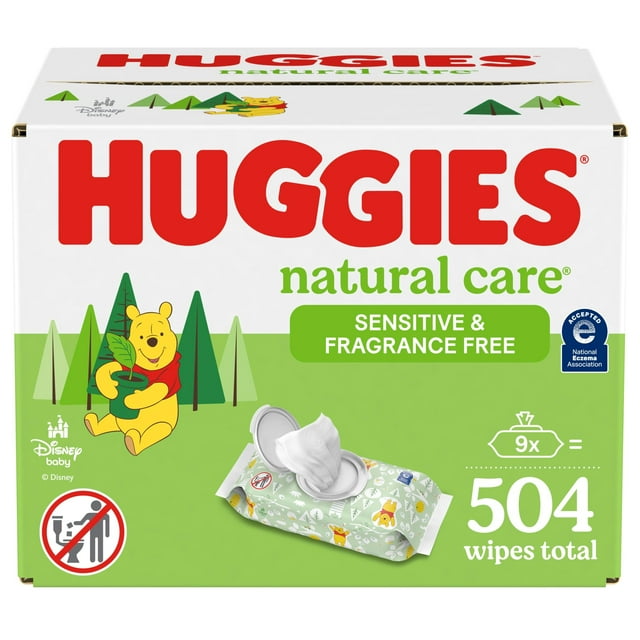Toallitas para bebés HUGGIES Natural Care Sensitive 504