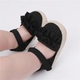 thumbnail image 2 of Toddler Girl Sandals Ruffles Shoes First Walkers Shoes Summer Flat Sandals Girls Summer Shoes,Size 6 Months-12 Months, 2 of 9